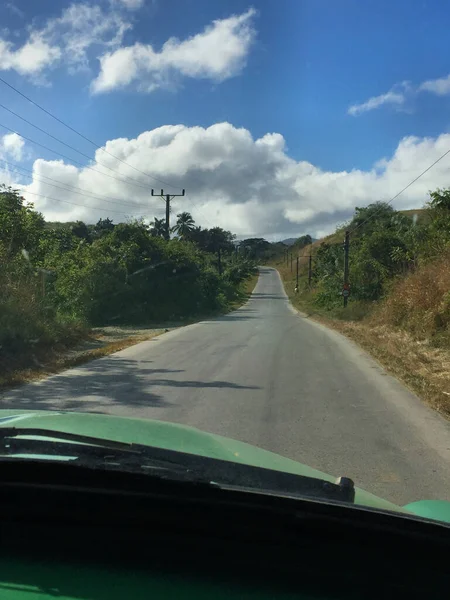 Дорожная Поездка Возле Тринидада Кубу 2016 — стоковое фото
