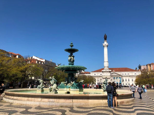 Fuente Agua Lisboa Portugal 2019 —  Fotos de Stock