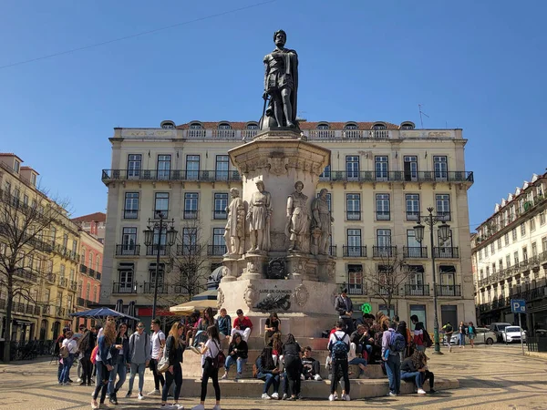 葡萄牙里斯本雕塑 2019年3月26日 — 图库照片