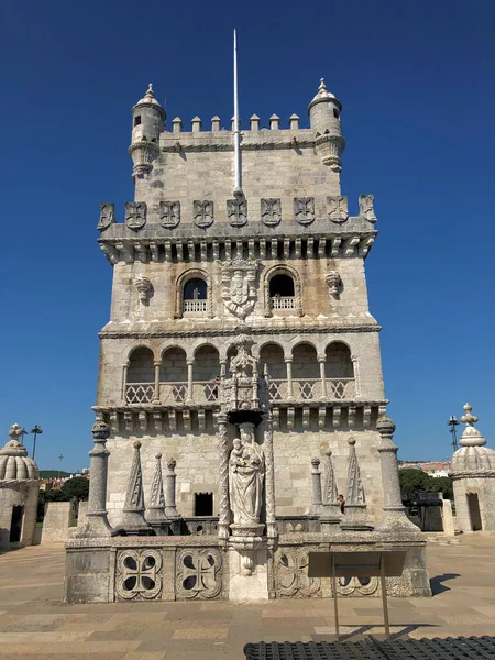 Torre Belem Cerca Lisboa Portugal 2019 — Foto de Stock