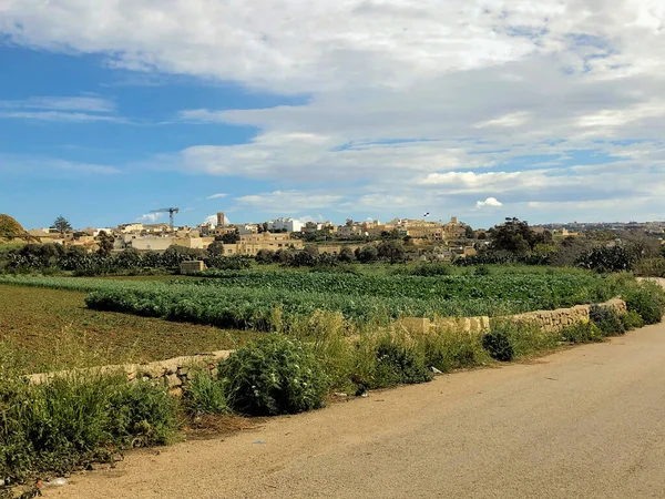 Paisagem Torno Victoria Ilha Gozo Malta 2020 — Fotografia de Stock