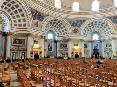 Malta 'daki Mosta Katolik Kilisesi 10.3.2020