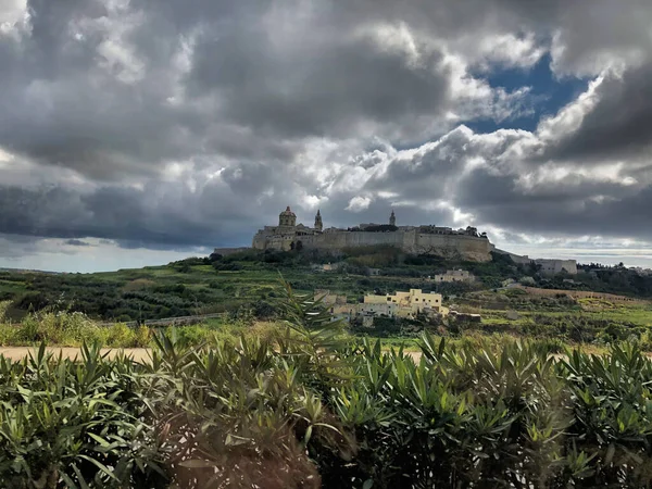 Zona Rural Alrededor Mdina Malta 2020 — Foto de Stock