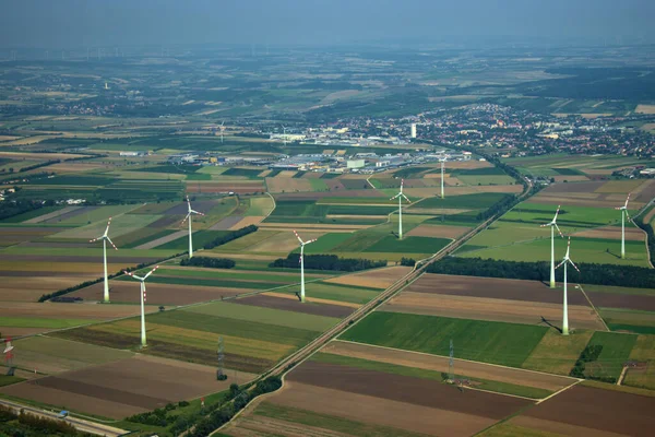 Wind power station near Vienna in Austria 12.9.2020