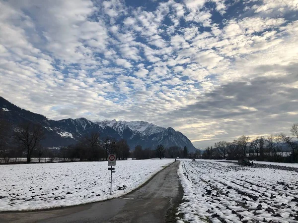 Lihtenştayn güzel kırsal bölge 14.12.2020