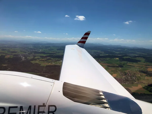 Panorama Flygning Över Schweiz 2020 — Stockfoto