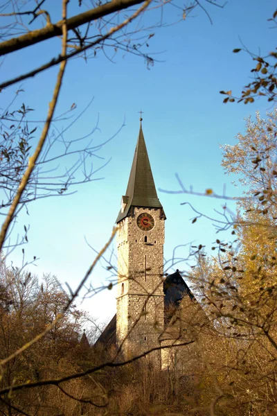 Katolikus Templom Balzersben Liechtenstein 2020 — Stock Fotó