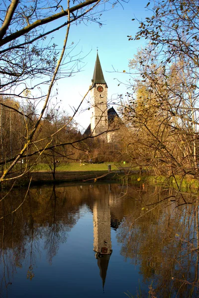 Katholische Kirche Balzers Liechtenstein 2020 — Stockfoto