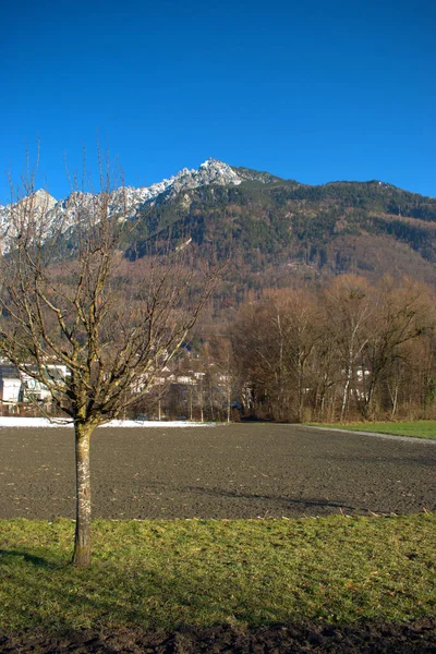 Vaduz Táj Liechtensteinben 2020 — Stock Fotó