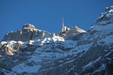 İsviçre 'deki Saentis Dağı' na bakın. 18.12.2020