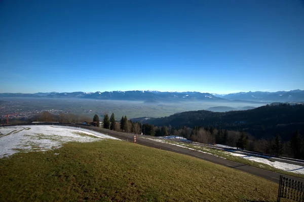 Uitzicht Bergketen Van Oostenrijk Zwitserland Vanuit Gais Zwitserland 2020 — Stockfoto