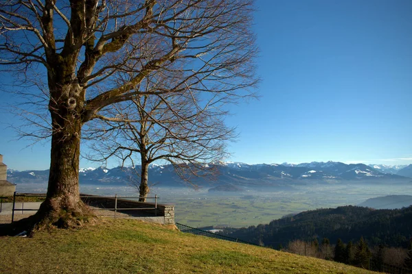 Sviçre Deki Gais Ten Avusturya Sviçre Nin Ren Vally Sine — Stok fotoğraf