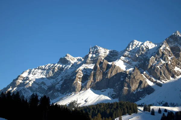 瑞士Alpstein山令人难以置信的全景 — 图库照片