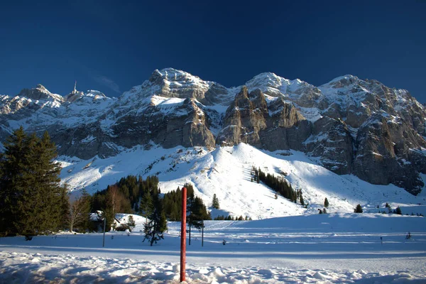 Panorama Montanha Alpstein Suíça 2020 — Fotografia de Stock