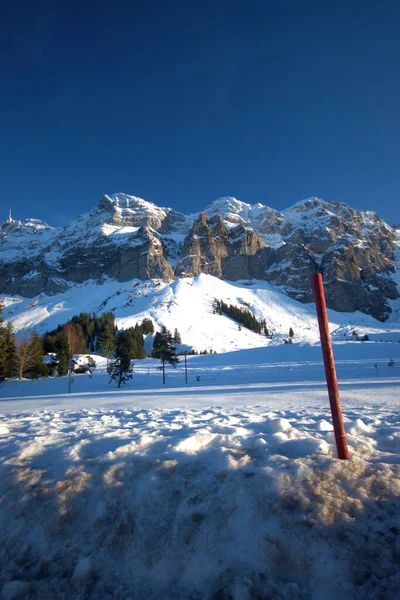 Alpstein Mountain Panorama Switzerland 2020 — Stock Photo, Image