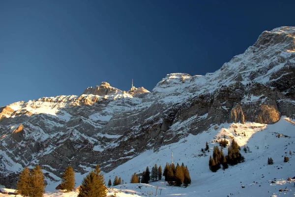 View Mount Saentis Switzerland 2020 — Stock Photo, Image