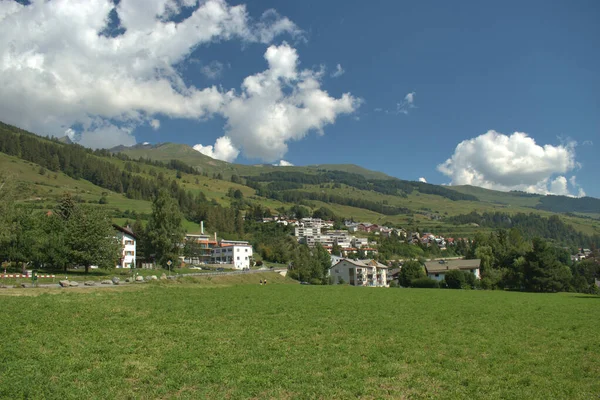 Alpint Panorama Engadineregionen Schweiz 2020 — Stockfoto