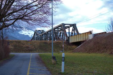 Lihtenştayn, Schaan 'da tren inşaatı 26.12.2020