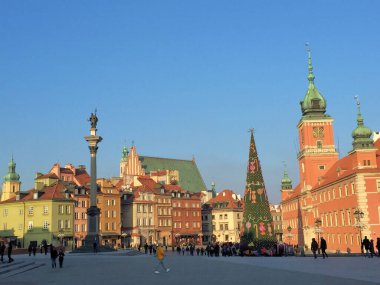Polonya 'nın Varşova kentindeki tarihi yapı ve mimari yapı 3.1.2016