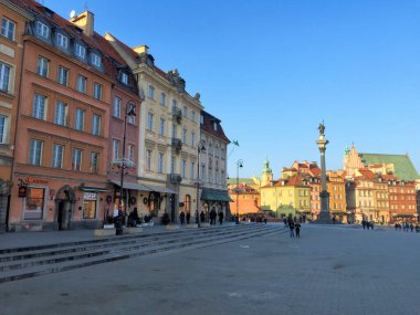 Polonya 'nın Varşova kentindeki tarihi yapı ve mimari yapı 3.1.2016