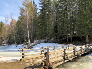 Norveç 'in Lillehammer bölgesindeki büyüleyici kış manzarası 19.4.2019