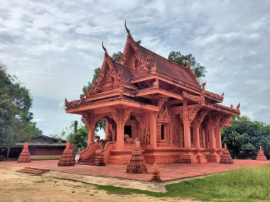 Tayland 'da Koh Samui' deki bir Budist tapınağının ziyareti 14.1.2018