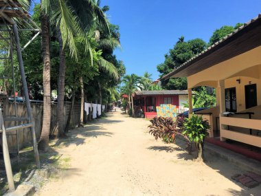 Tayland 'da Koh Samui' de Chaweng sahilindeki bungalovlar 13.12.2017