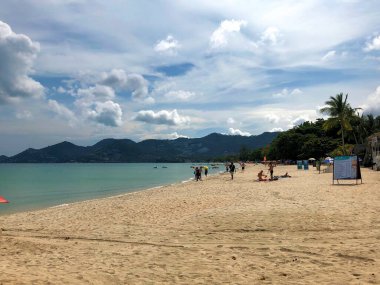 Tayland 'da Koh Samui' de Chaweng sahilinde gün 5.11.2019