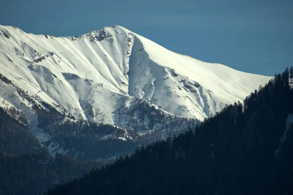 Increíbles Montañas Blancas Invierno Cerca Flims Suiza 2021 —  Fotos de Stock