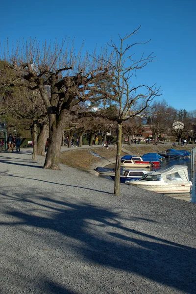 Sviçre Weesen Deki Walensee Güzel Bir Gün 2021 — Stok fotoğraf