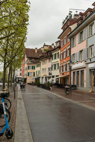 Sviçre Nin Winterthur Şehrinde Kötü Hava Koşulları 2021 — Stok fotoğraf