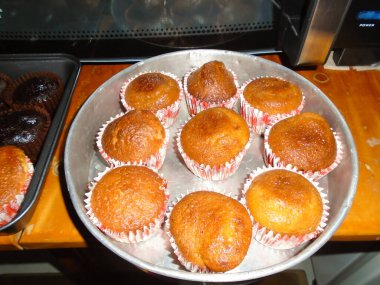 Homemade fresh Muffins are ready to get eaten