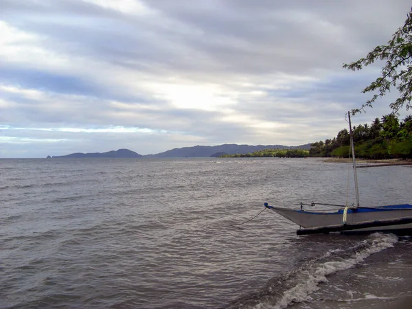 View Coast Dulangan Beach Mindoro Island Philippines 2017 — Foto de Stock