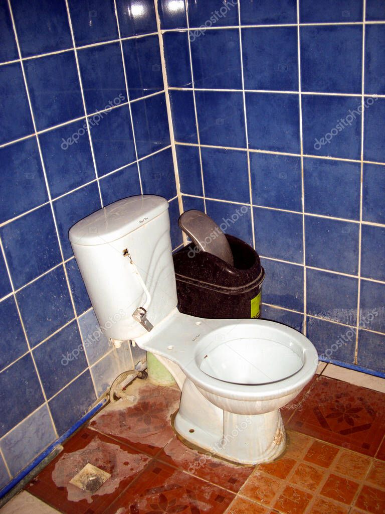 Toilet in a washroom on the Philippines 26.2.2017 2023