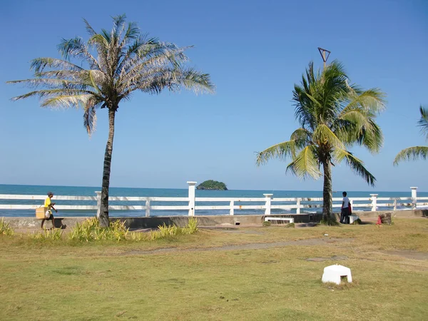 Tampilan Atas Laut Promenade Roxas Pulau Panay Filipina 2014 — Stok Foto