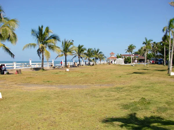 Vue Sur Promenade Maritime Roxas Sur Île Panay Aux Philippines — Photo