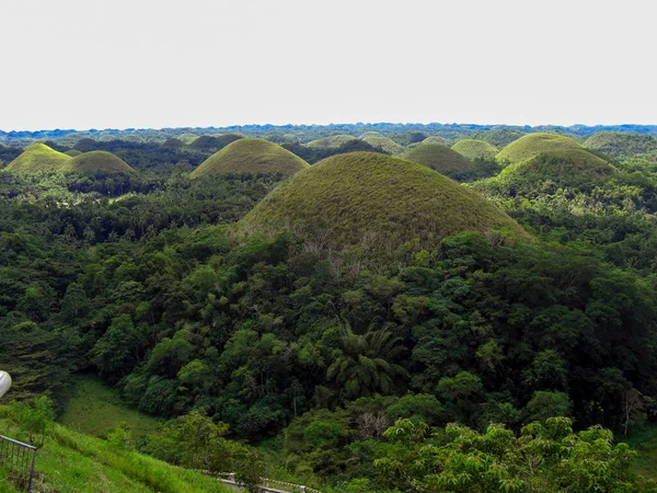 Θέα Στους Μεγαλοπρεπείς Λόφους Σοκολάτας Στο Νησί Bohol Στις Φιλιππίνες — Φωτογραφία Αρχείου