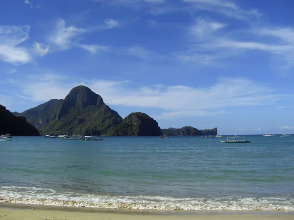 Piękna Plaża Pobliżu Nido Wyspie Palawan Filipinach 2012 — Zdjęcie stockowe
