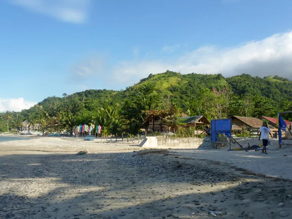 Величний Краєвид Над Популярним Пляжем Пуерто Галері Філіппінах 212 — стокове фото