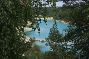 Mavi ve yeşil - güzel Rus doğa