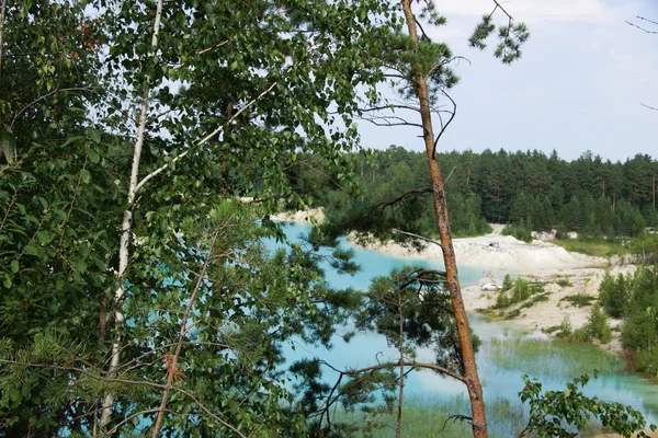 Mavi ve yeşil - güzel Rus doğa