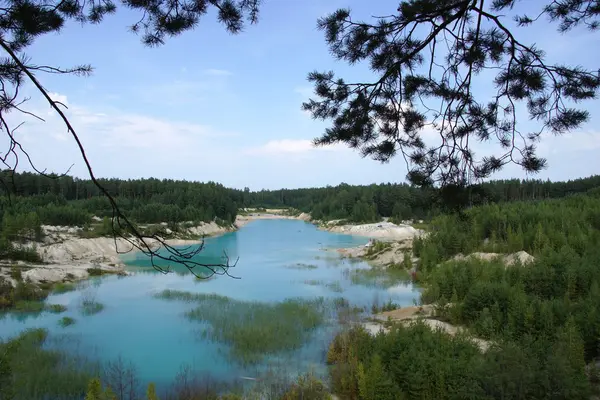 Mavi ve yeşil - güzel Rus doğa