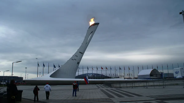 Symbol på De Olympiske Lege i Rusland, Sochi - Stock-foto