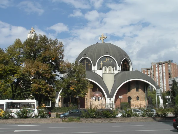 Нетипичное здание церкви в Скопи, Македония — стоковое фото