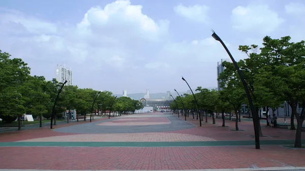 Blick auf die Stadt auf der Straße in seoul — Stockfoto