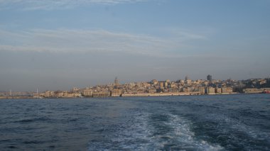 Güzel manzara panoramik Instanbul üzerinde