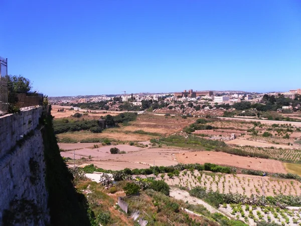 Valetta, Málta fővárosa látképe — Stock Fotó