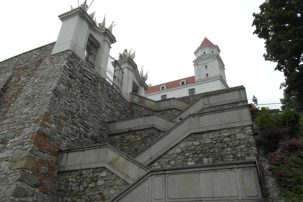 Weergave van stad van Bratislava, Slowakije — Stockfoto