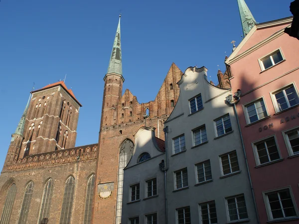 Építészet és épületek Gdansk, Lengyelország — Stock Fotó