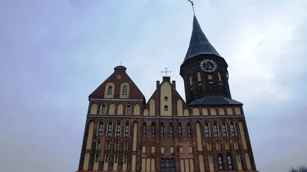 Ciudad rusa Kaliningrado, vista y arquitectura — Foto de Stock